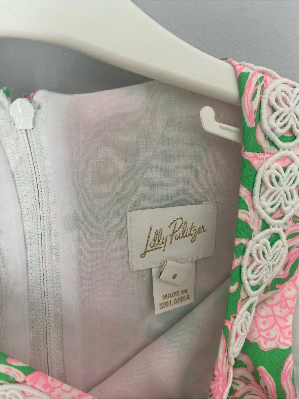 Girls sz 8 Lilly Pulitzer pineapple dress cotton shift